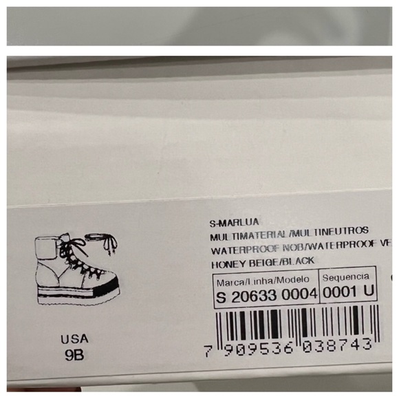 Schutz Marla Honey Beige/Black Suede Platform combat Boots Sz 9 NIB! - Picture 12 of 12